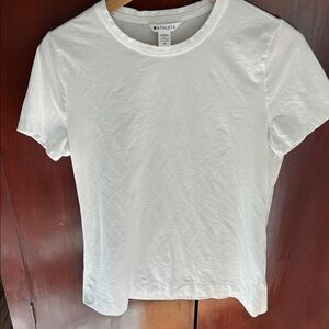 Athleta Classic White Short Sleeve Tee
